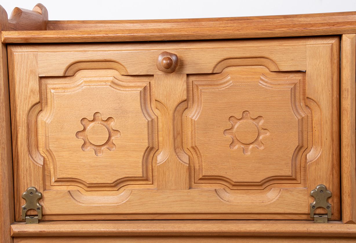 Oak Sideboard By Guillerme And Chambron For Votre Maison 1960. photo Furniture