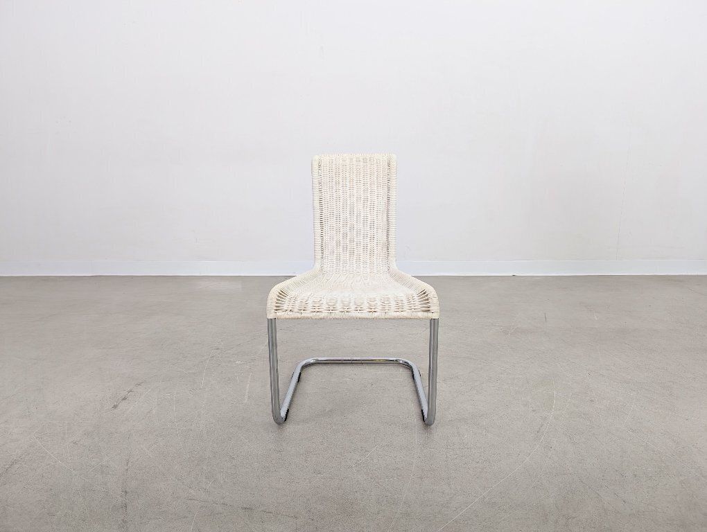 Set Van 5 Tecta Vrijdragende Stoelen B20 Jean Prouvé – Lichtbeige photo vinterior