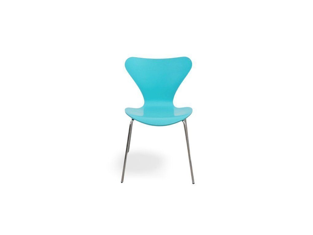 Fritz Hansen Series 7 stoel turquoise 3107 stoel Arne Jacobsen