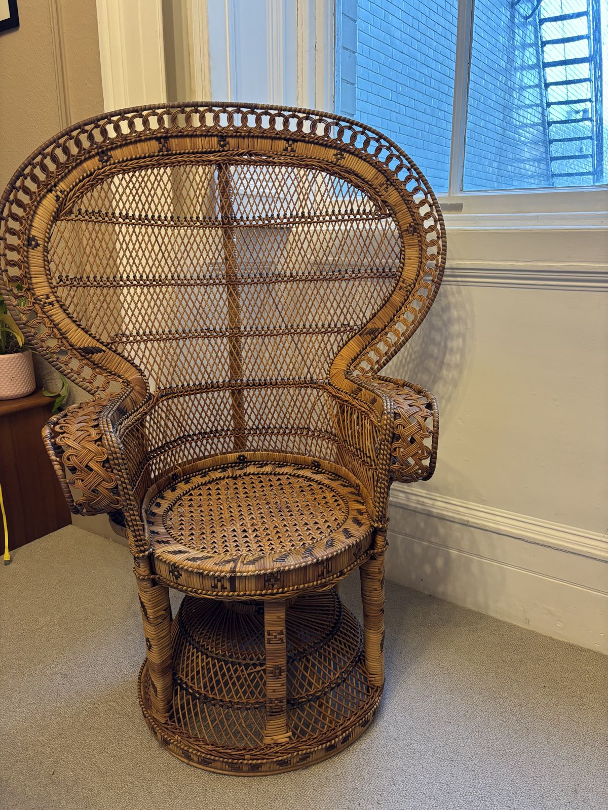 Vintage Emmanuelle Peacock Chair photo furniture