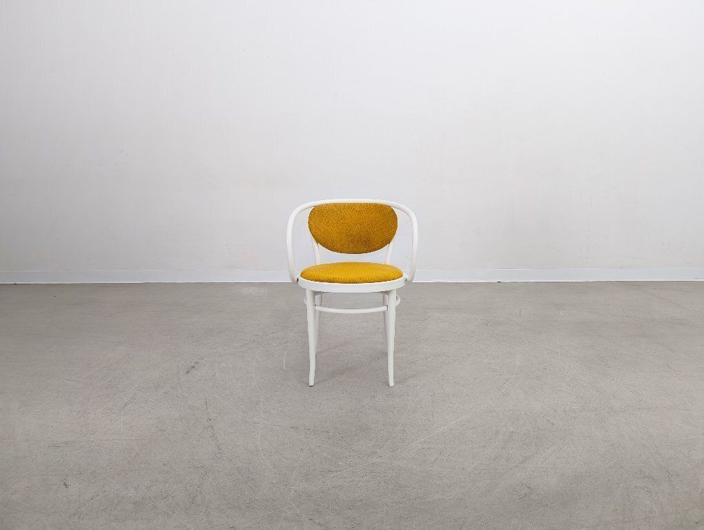 Lot de 7 chaises Thonet 210 P en bois courbé, jaunes, années 1960, design classique photo vinterior
