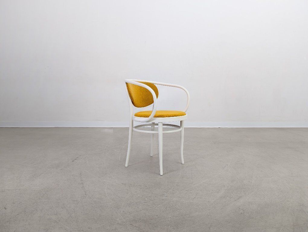 Set van 7 Thonet stoelen 210 P Bentwood jaren 1960 geel design classic photo buy