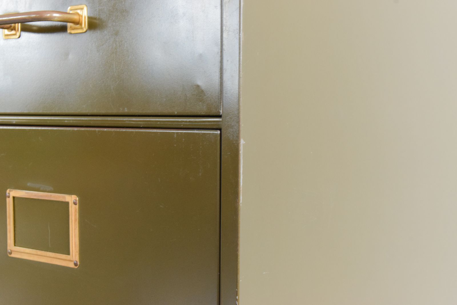 Vintage Green Metal Filing Cabinet By Shannon Systems photo for sale