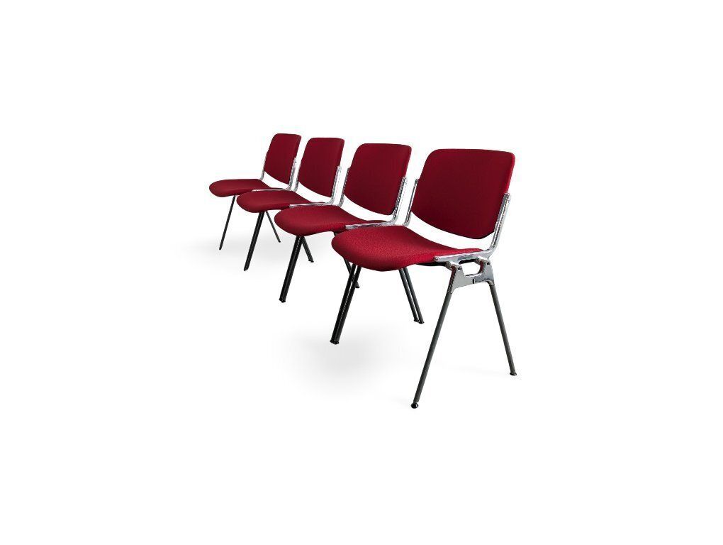 Set Van 4 Castelli Stoelen, Giancarlo Piretti Stapelstoelen, Vintage Stijl