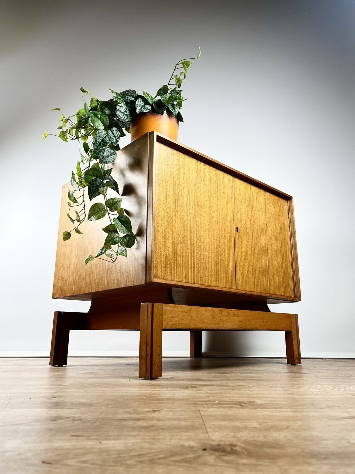 Unusual Mid Century Record Cabinet, British 1960s