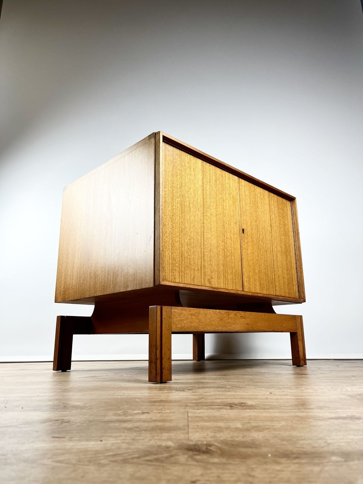 360.0 Unusual Mid Century Record Cabinet, British 1960s photo