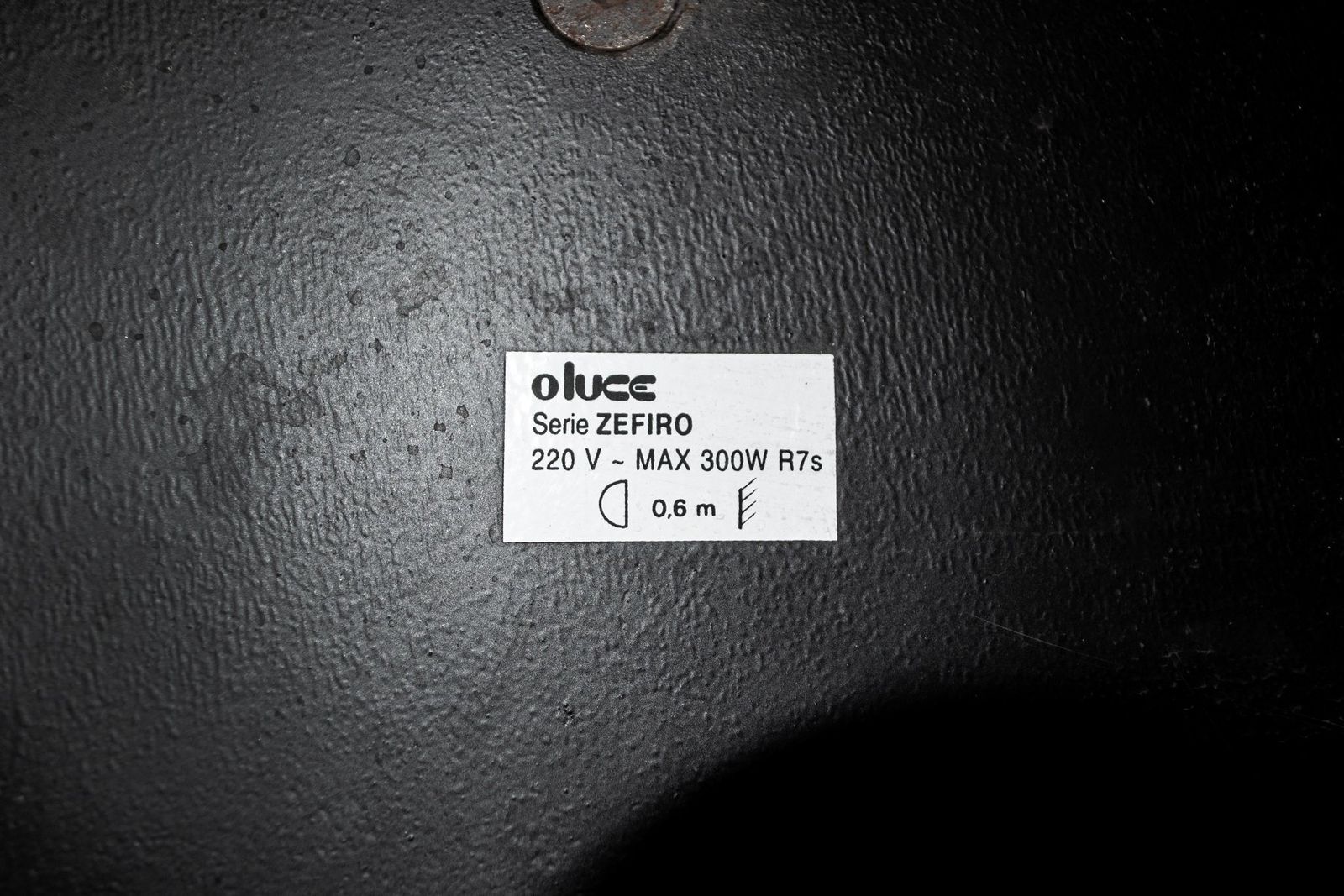Italiaanse Zefiro vloerlamp van Dalisi voor Oluce, 1992 photo Verlichting