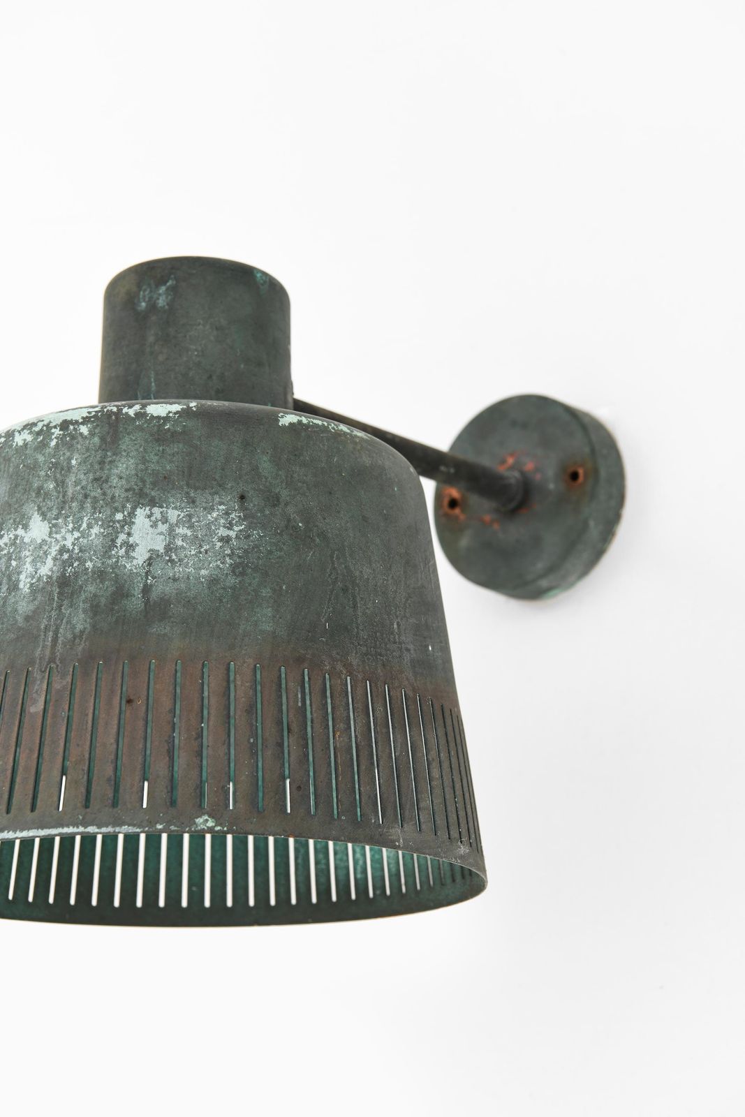 Pair Of Scandinavian Modern Wall Lamps In Copper By Hans Bergström, 1940s photo Lighting
