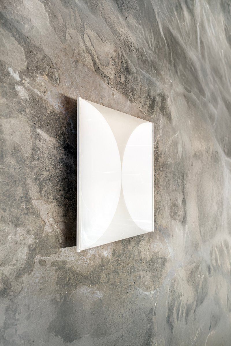 Large Clessidra Wall Lamp In Glass By Bobo Piccoli For Fontana Arte 1970s photo for sale
