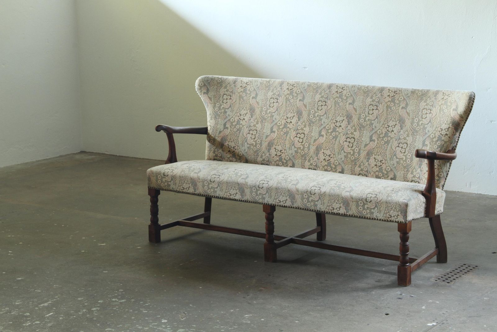 Vintage Danish Art Deco Cabinet Maker Sofa In Oak   1940s Made In Denmark photo furniture