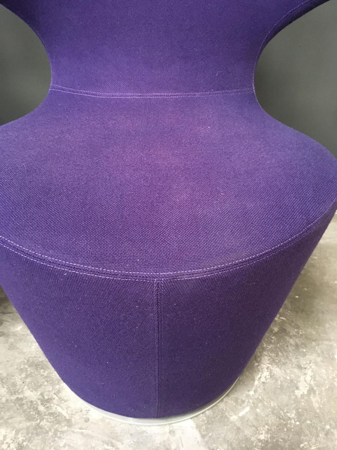 photo vinterior Italy Violet Fabric Set Of 2 Armchairs By B&B Italia, 2020