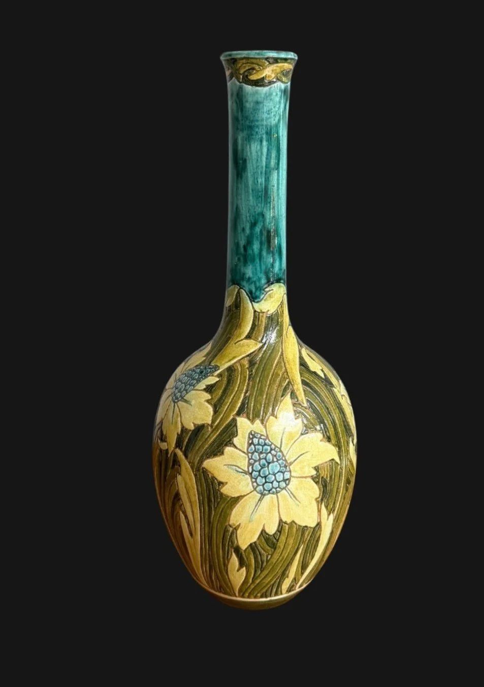 Della Robbia Vase In An Art Nouveau Design