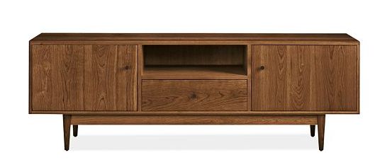 photo buy Mid Century Solid Walnut Media Cabinet