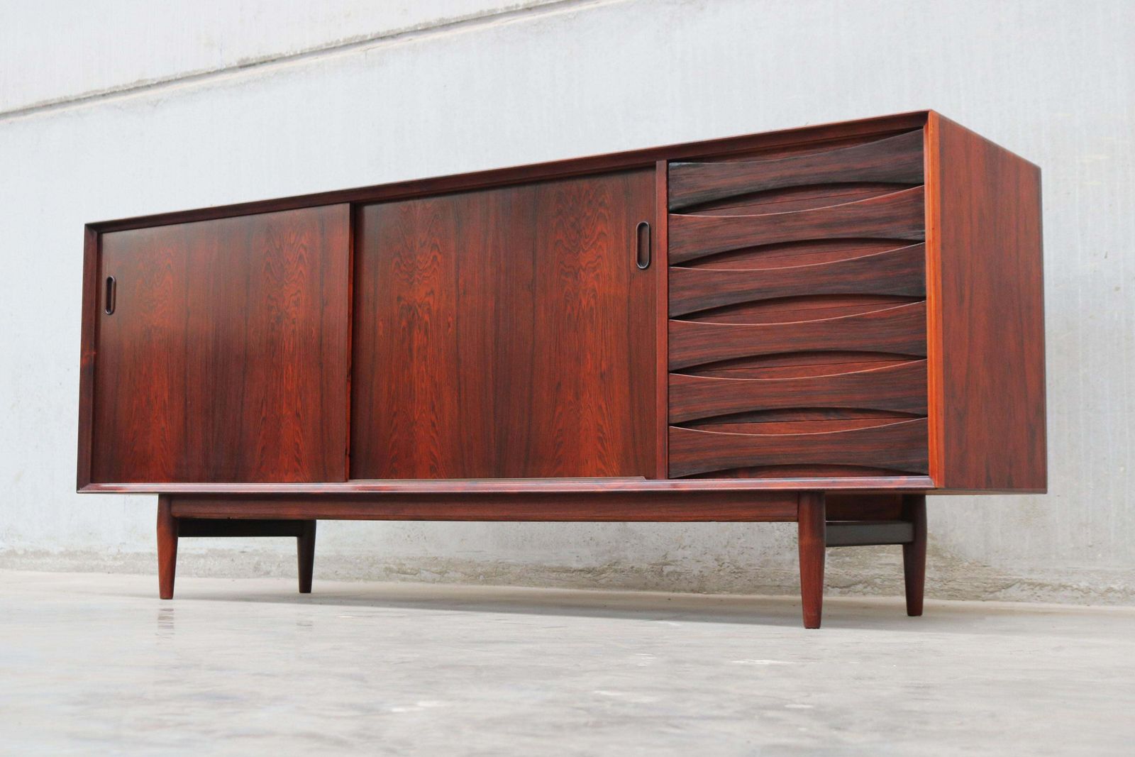 Rare Danish Design Model: Os29 Sideboard By Arne Vodder For Sibast Rosewood 1950 photo Furniture