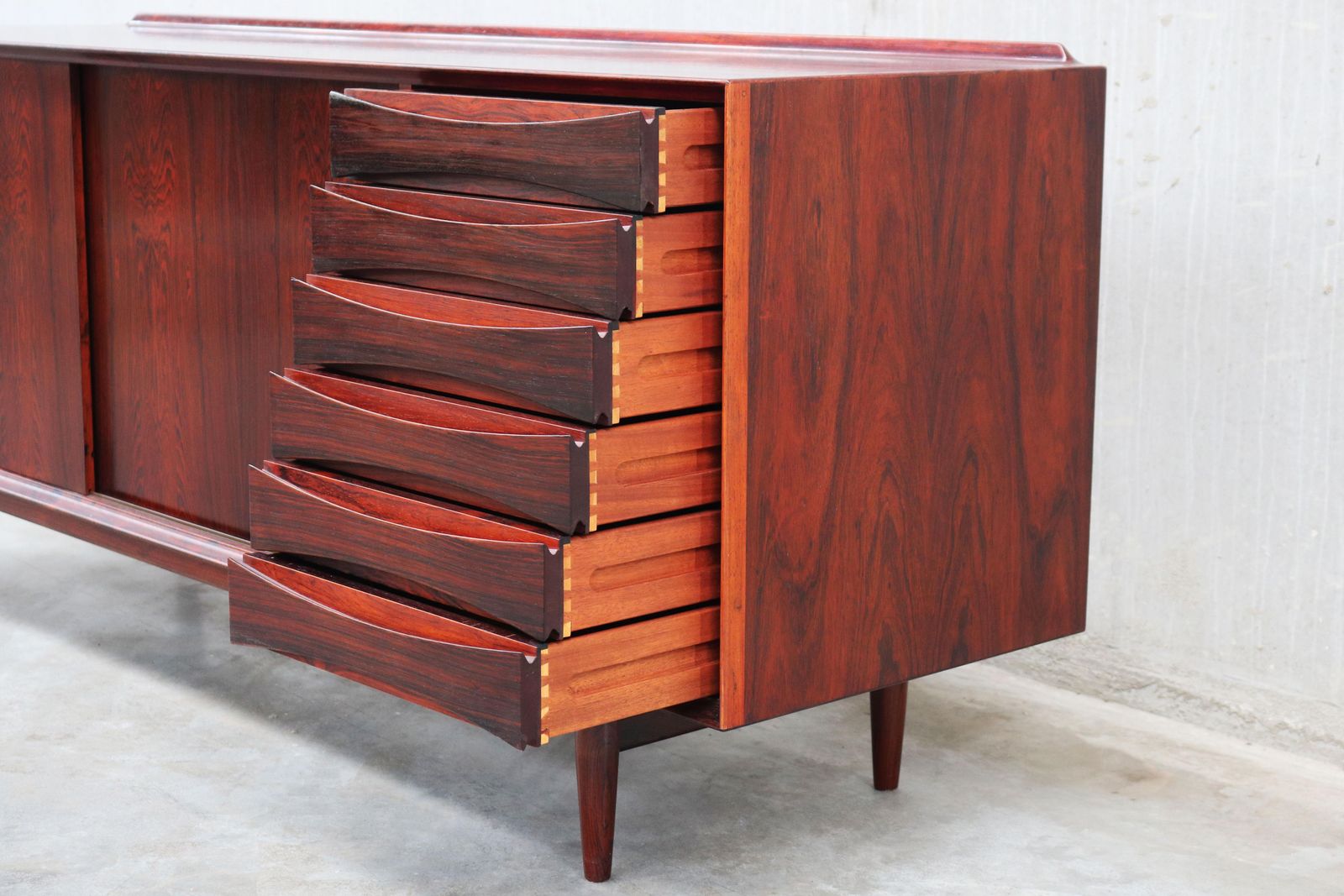 9241.0 Rare Danish Design Model: Os29 Sideboard By Arne Vodder For Sibast Rosewood 1950 photo