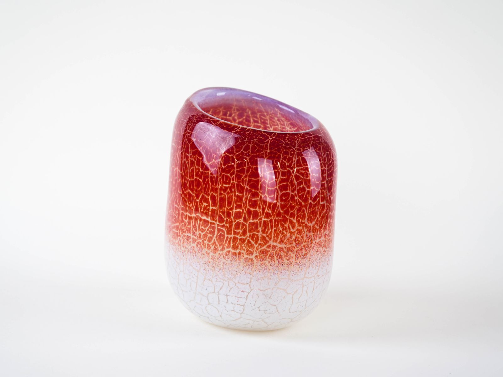 Glazen vaas, Deens design, jaren 1970, vervaardigd door Holmegaard photo Woonaccessoires