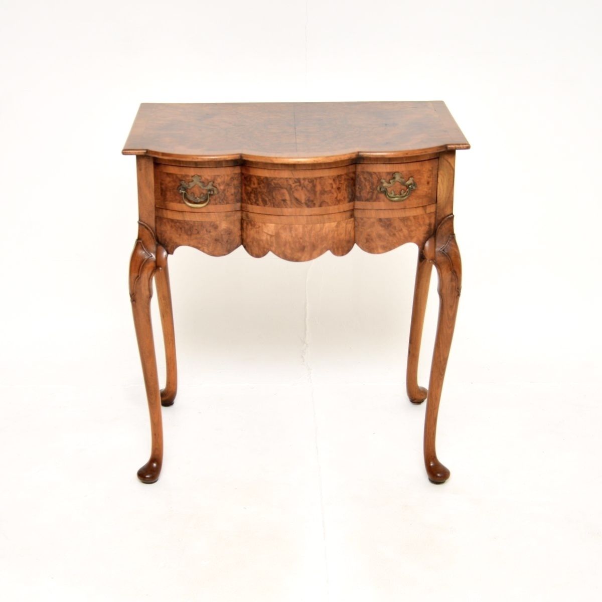 Antique Burr Walnut Console / Side Table photo furniture