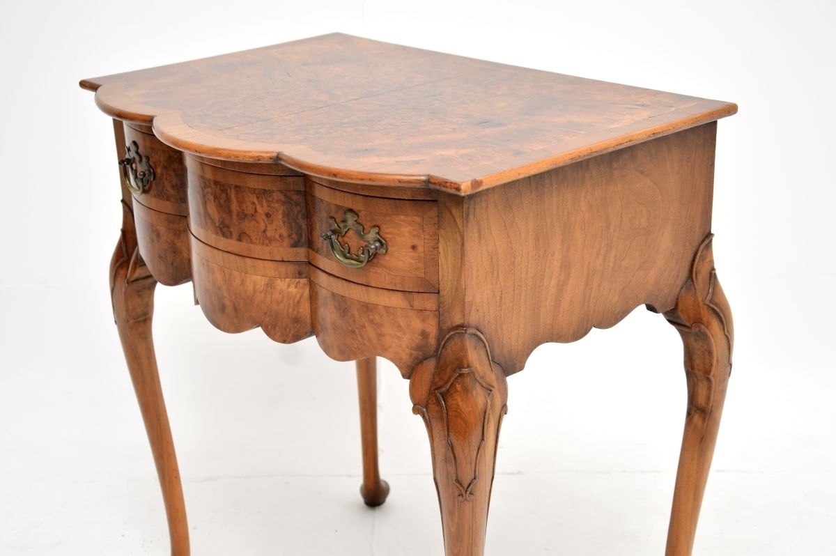 photo for sale Antique Burr Walnut Console / Side Table