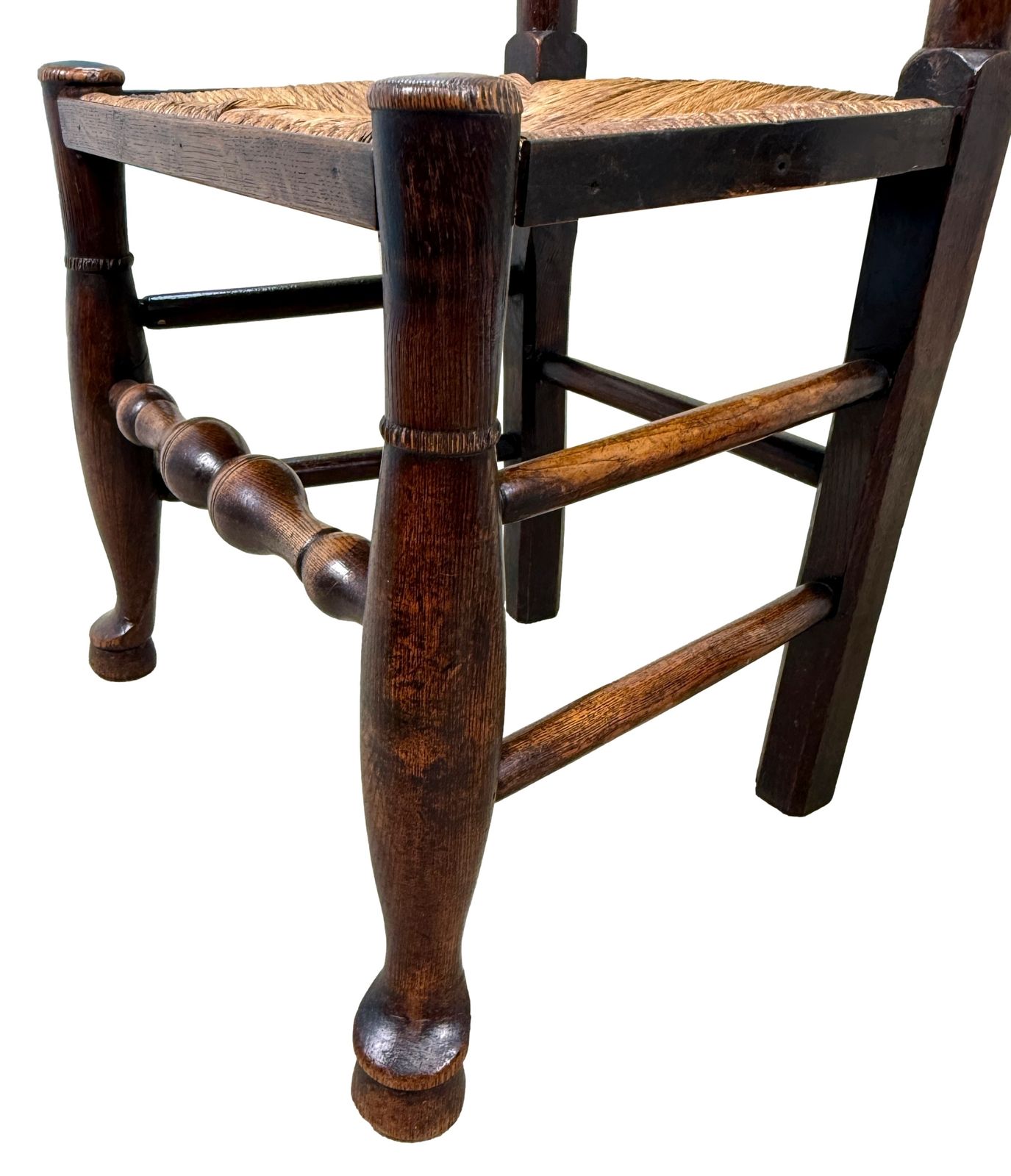 Set van 10 Georgische ladderrug boerenkeukenstoelen, begin 19e eeuw (Engeland, ca. 1820) photo vinterior