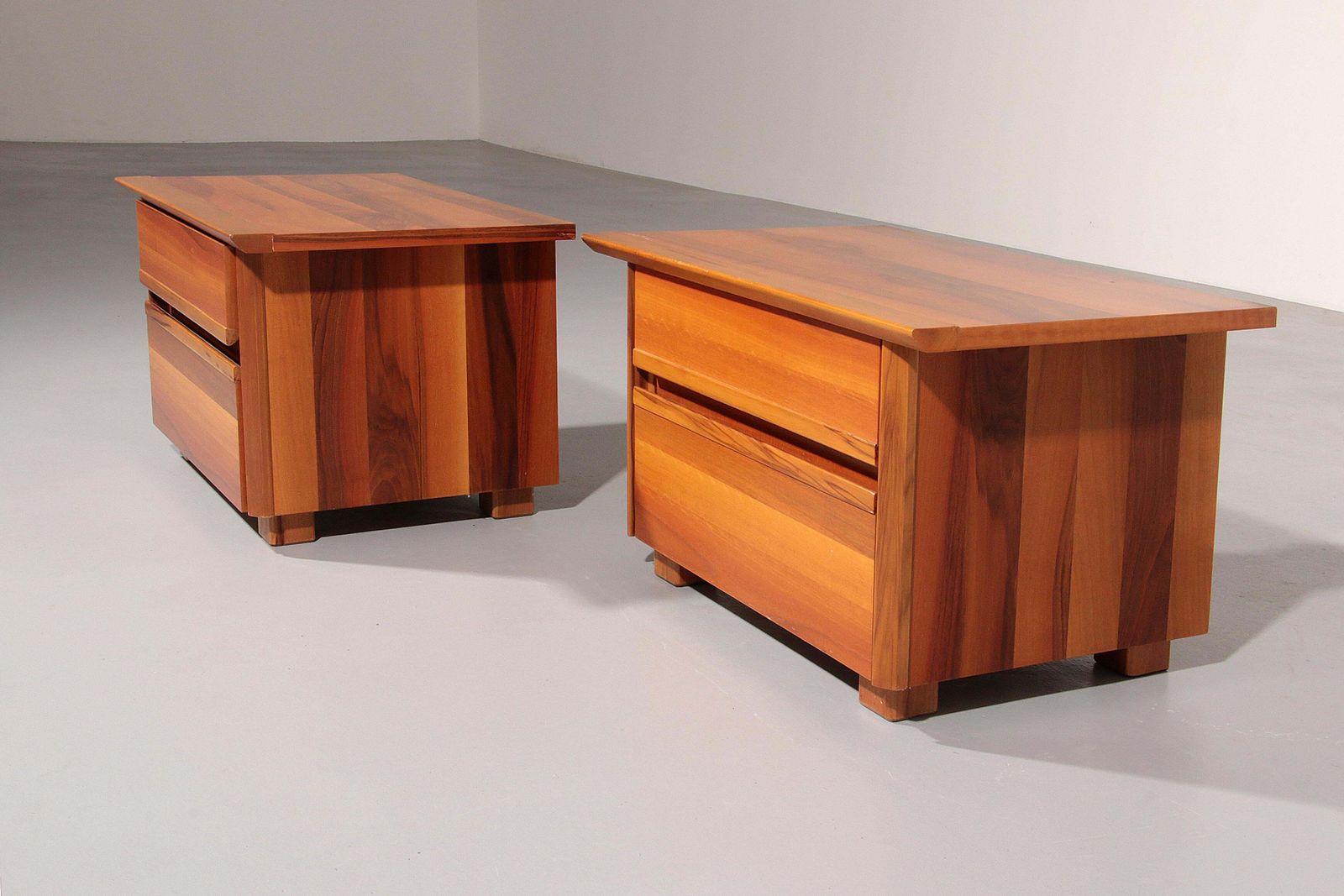 Italian Walnut Bedside Tables From The 1970s  Timeless Italian Elegance photo 1896.0