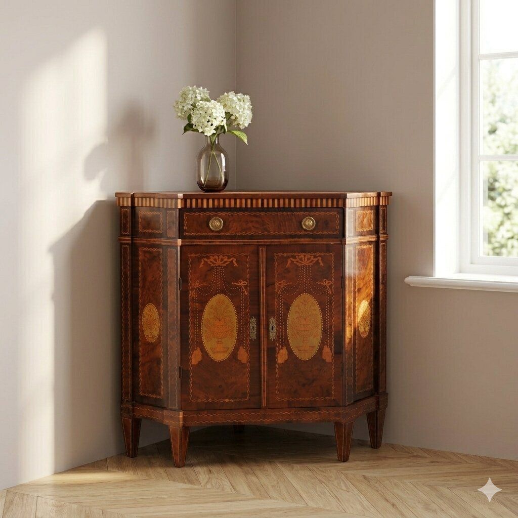 Hoekkaст Neoklassieke Stijl Bois De Violette XIX Eeuw photo furniture