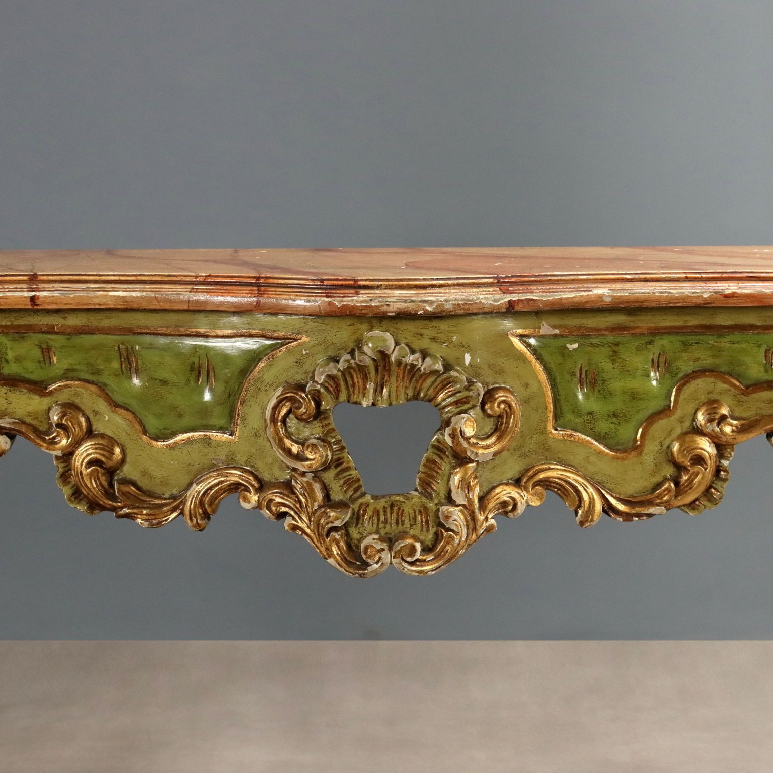 Antique Console Venetian Baroque Style Wood Italy XX Century photo Furniture