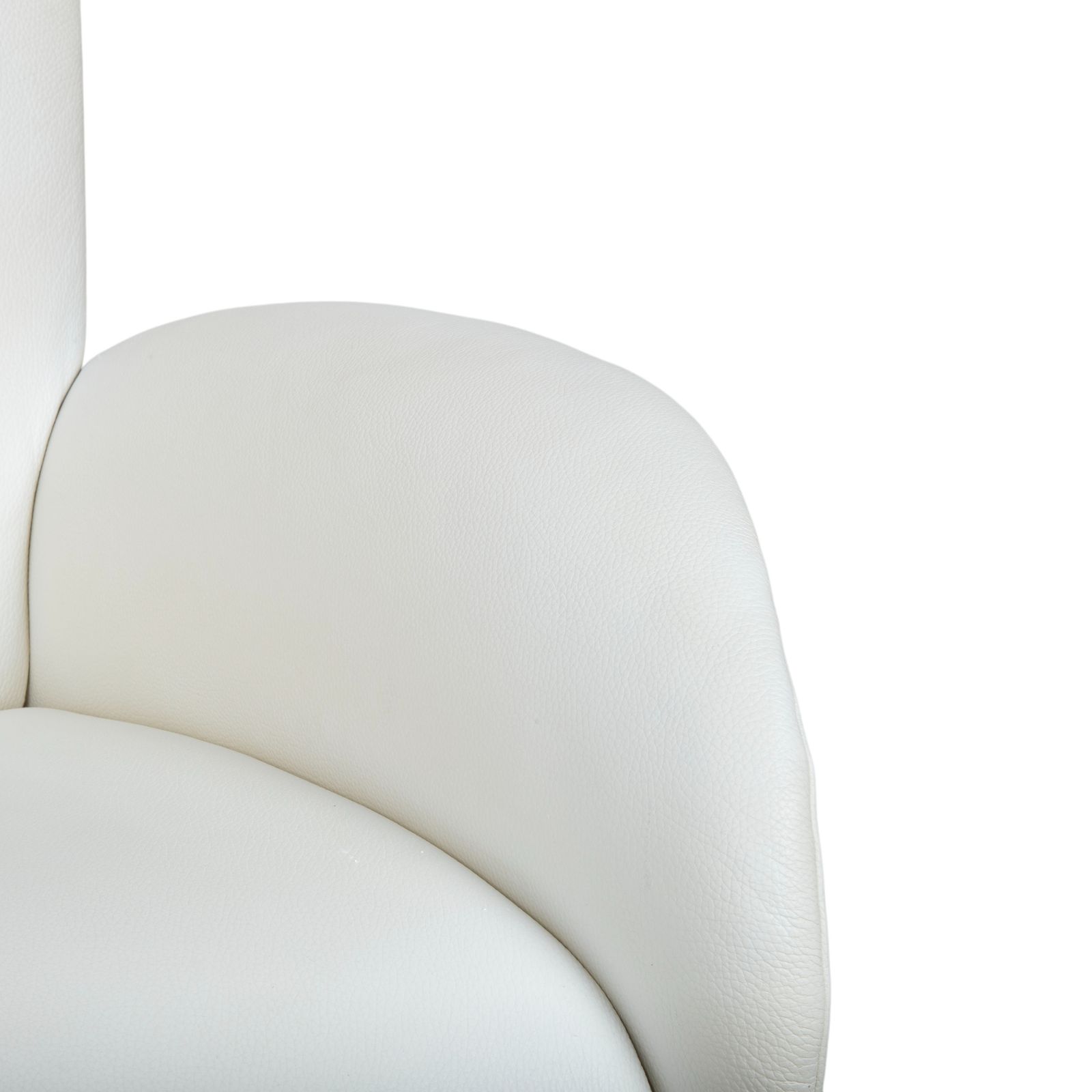 Rolf Benz L-SE-L 572 Fauteuil, Leer, Crèmewit, Manuele Functie, Relaxfunctie photo vinterior
