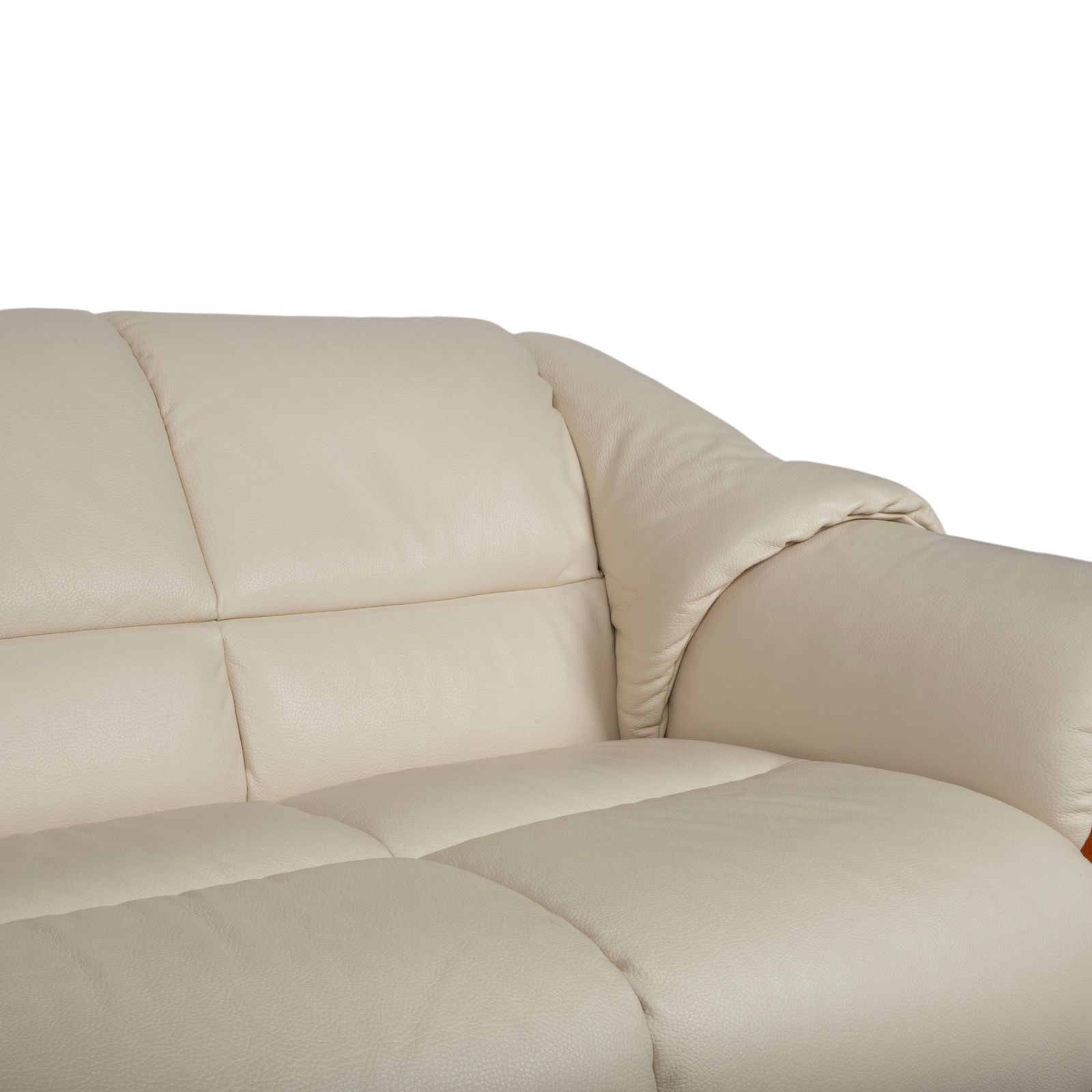 Stressless Oslo Leather Four Seater Cream Sofa photo 2570.0
