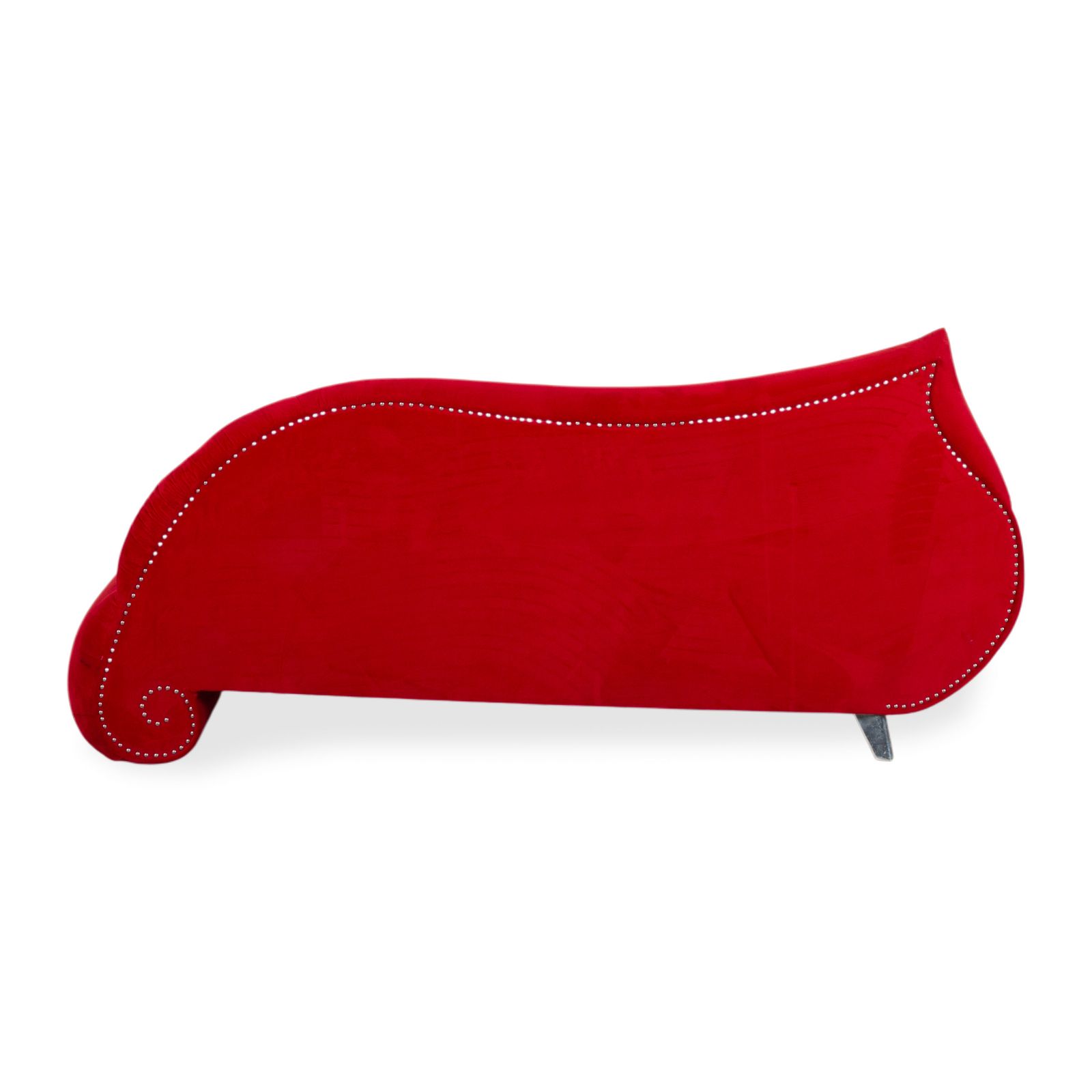 Mobilier Canapé Bretz Gaudi en velours rouge, 3 places photo
