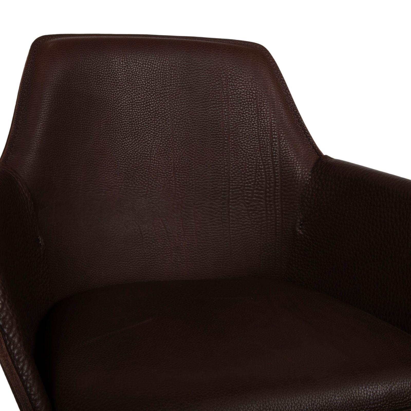 Set Of 6 Freifrau Grace Arm Chairs, Leather, Brown photo vinterior