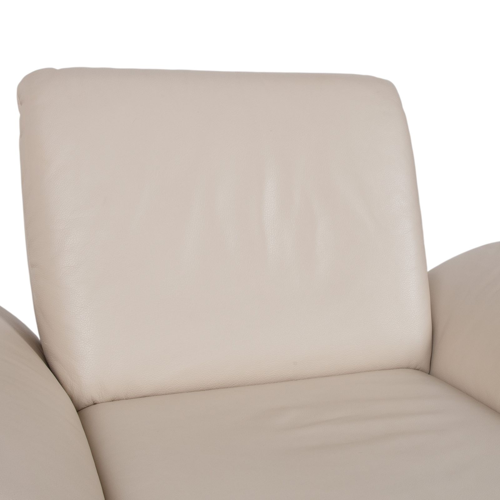 Koinor Rossini Leren Fauteuil Crème Handmatige Functie photo vintage