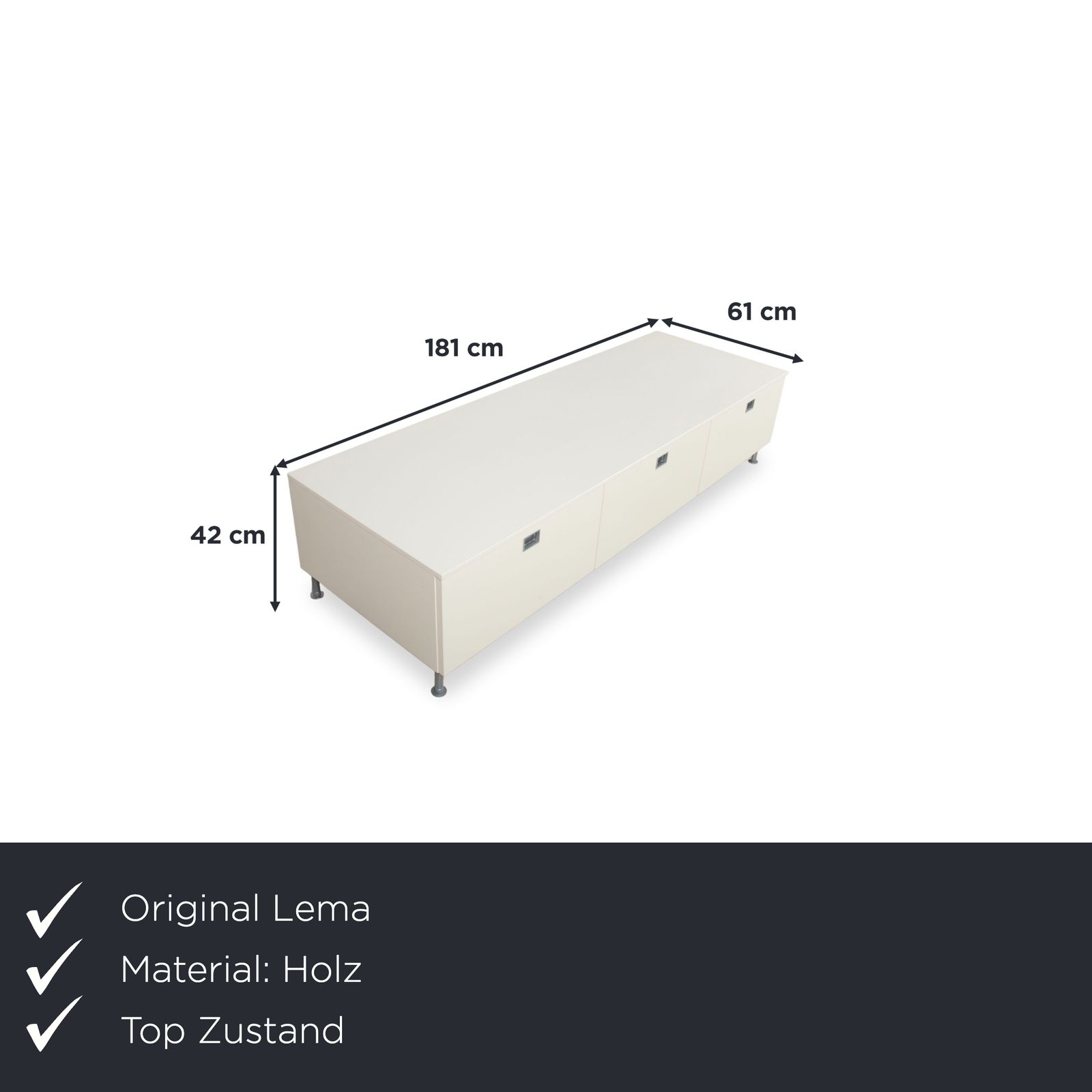 Lema Sideboard Wood White Cream photo furniture