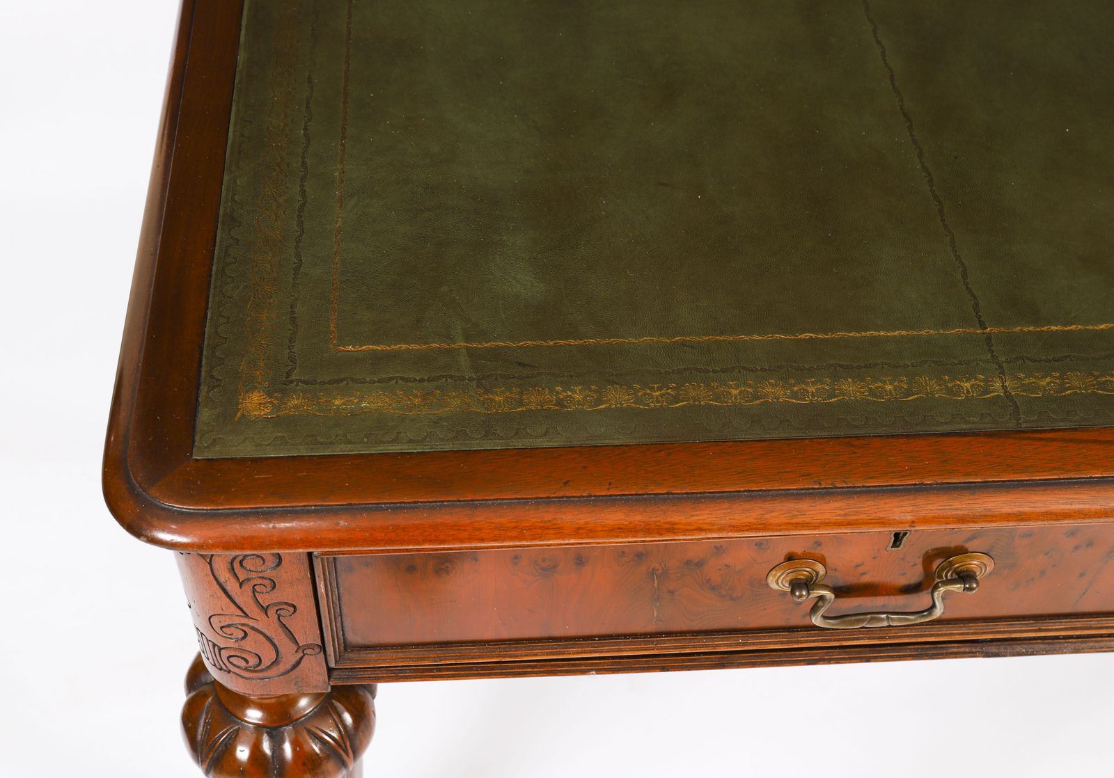 Victorian Partners Writing Library Desk 19th C photo Furniture