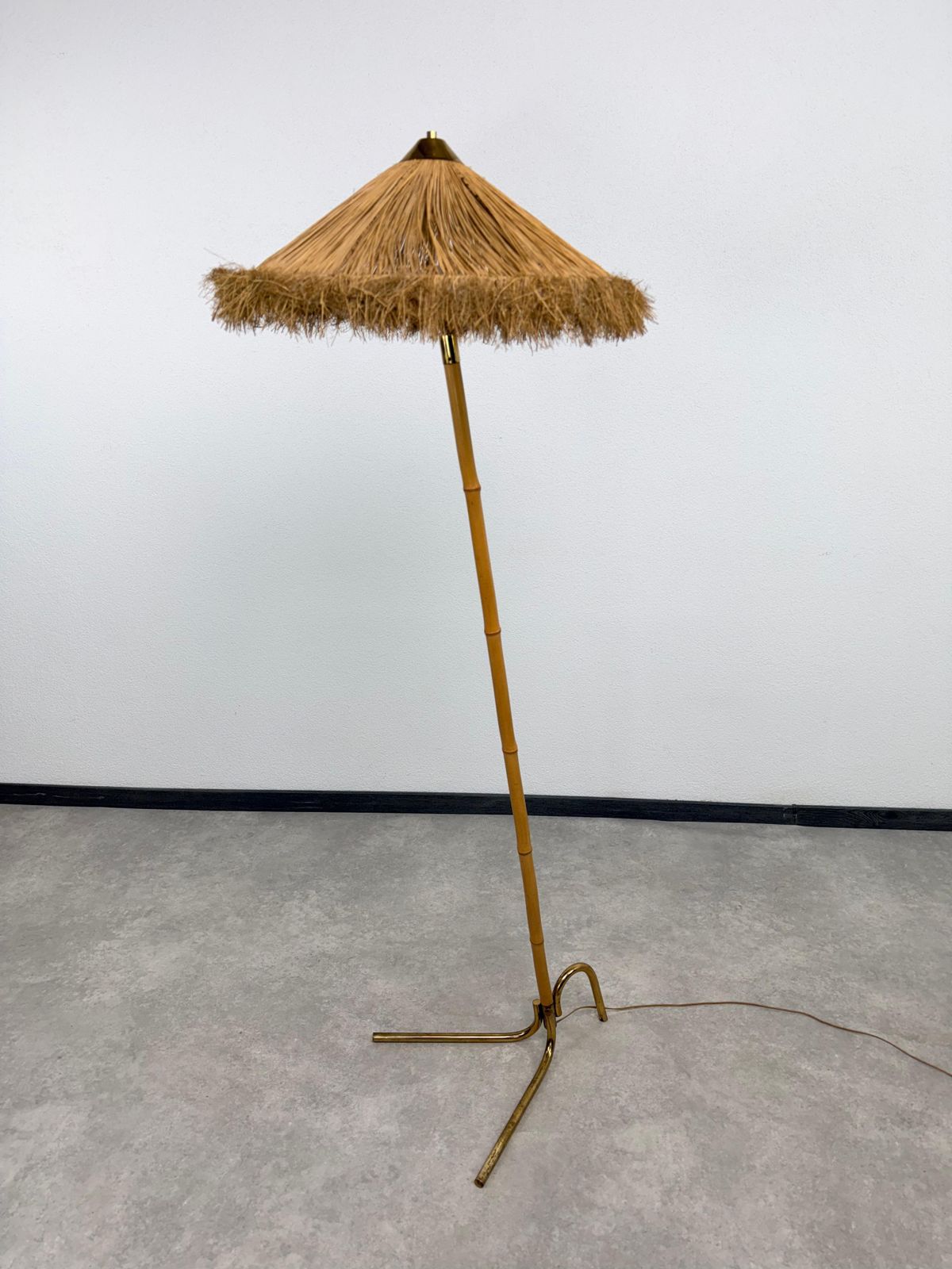 Bamboo Floor Lamp By Rupert Nikoll Austria. photo furniture