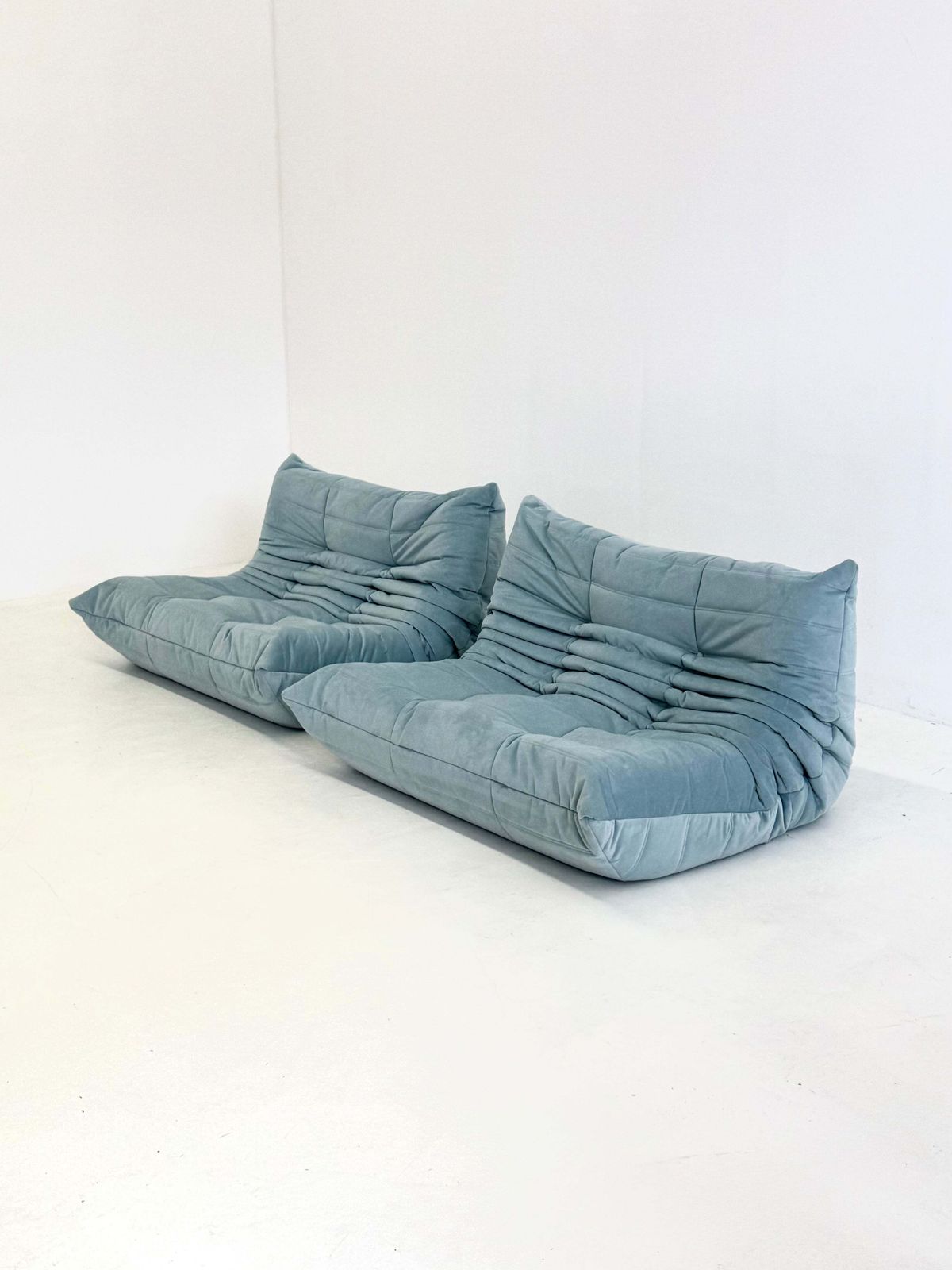 Ligne Roset Togo 2 Seater In Light Blue photo Furniture