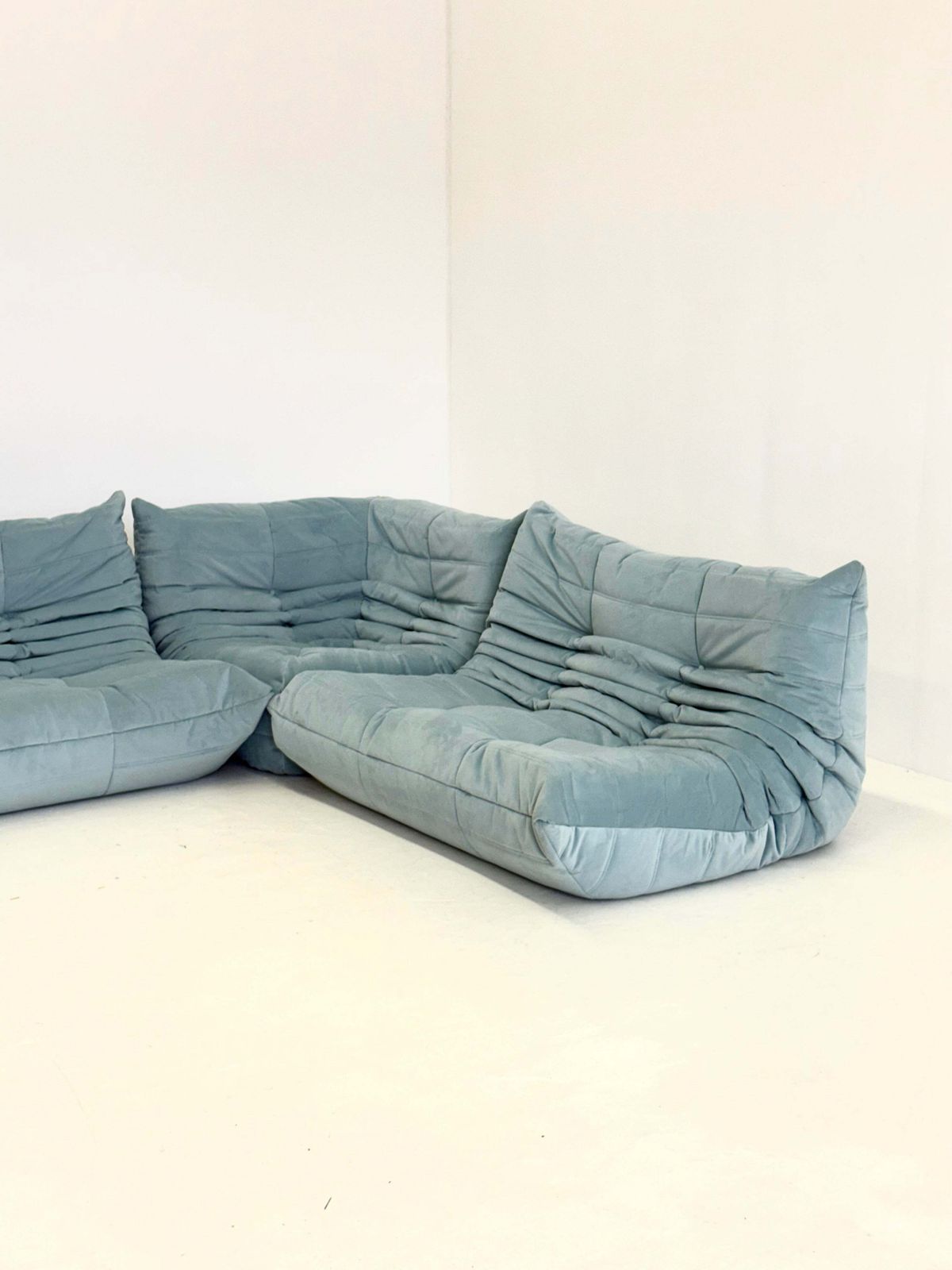 photo furniture Ligne Roset Togo 2 Seater In Light Blue