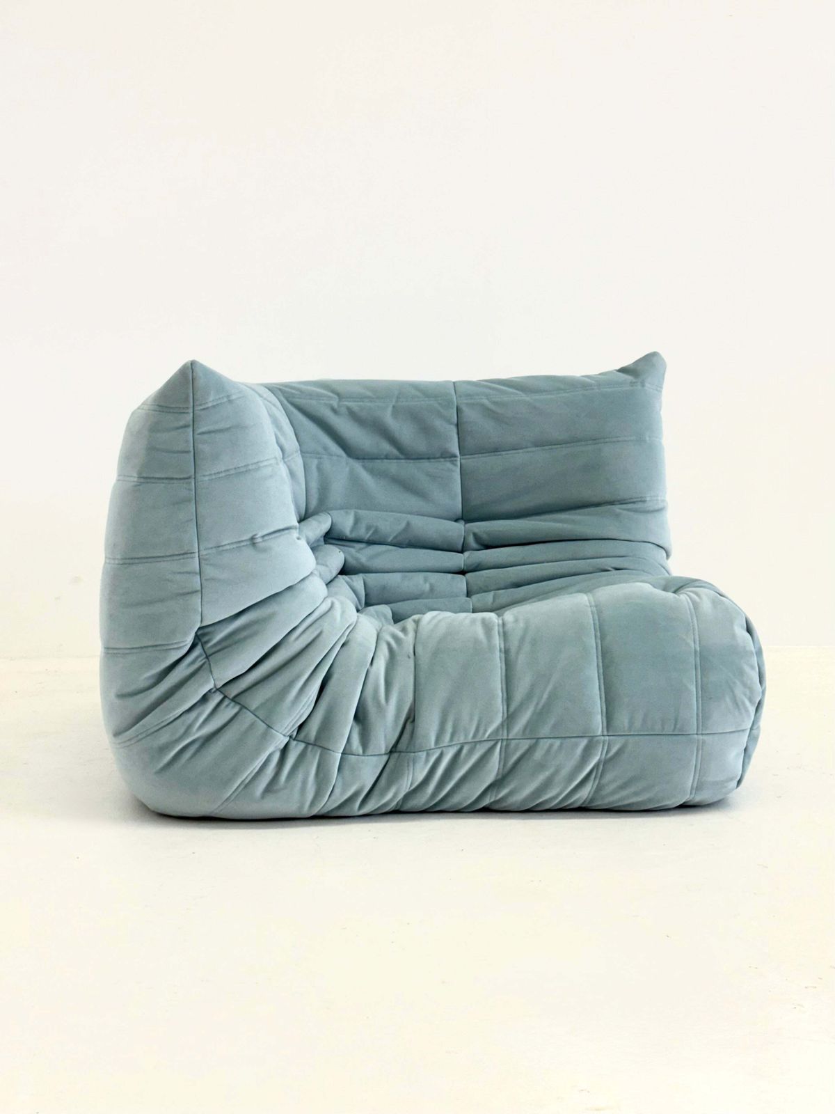 Ligne Roset Togo Corner Element 1 Seater In Light Blue photo for sale