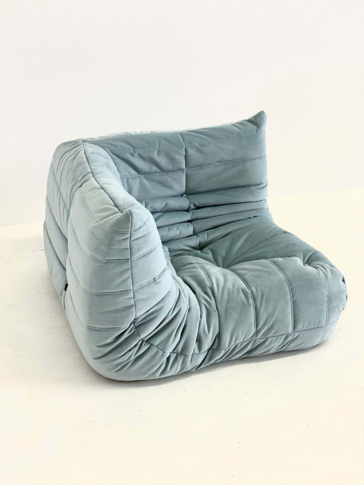 Ligne Roset Togo Corner Element 1 Seater In Light Blue photo 2100.0