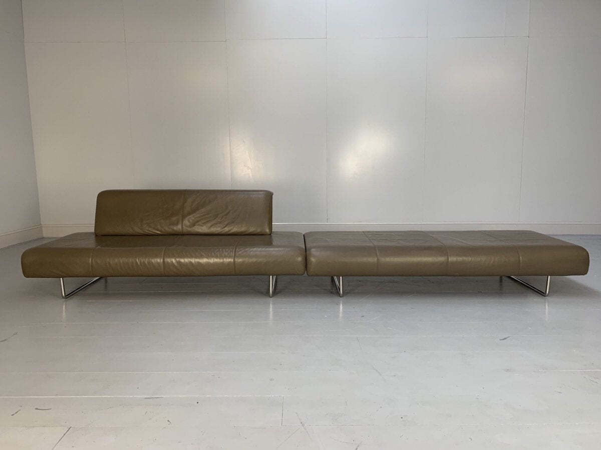 B&B Italia Cloud Sofas   In Grey Gamma Leather, Set Of 2 photo 5795.0