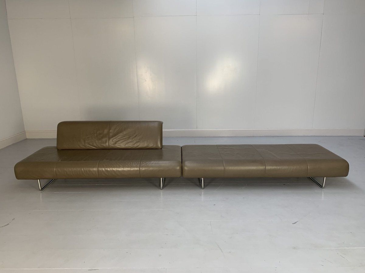 B&B Italia Cloud Sofas   In Grey Gamma Leather, Set Of 2 photo vinterior