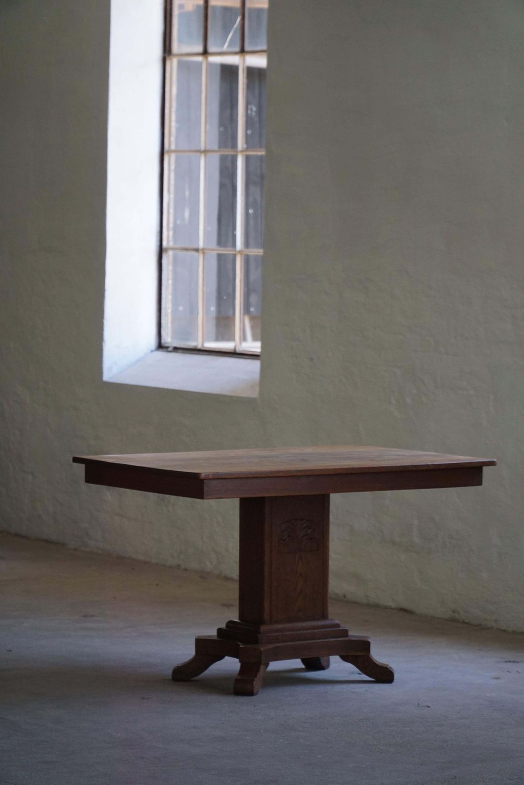 Scandinavian Modern, Danish Art Deco Table In Oak, Denmark, 1930s–1940s photo Furniture