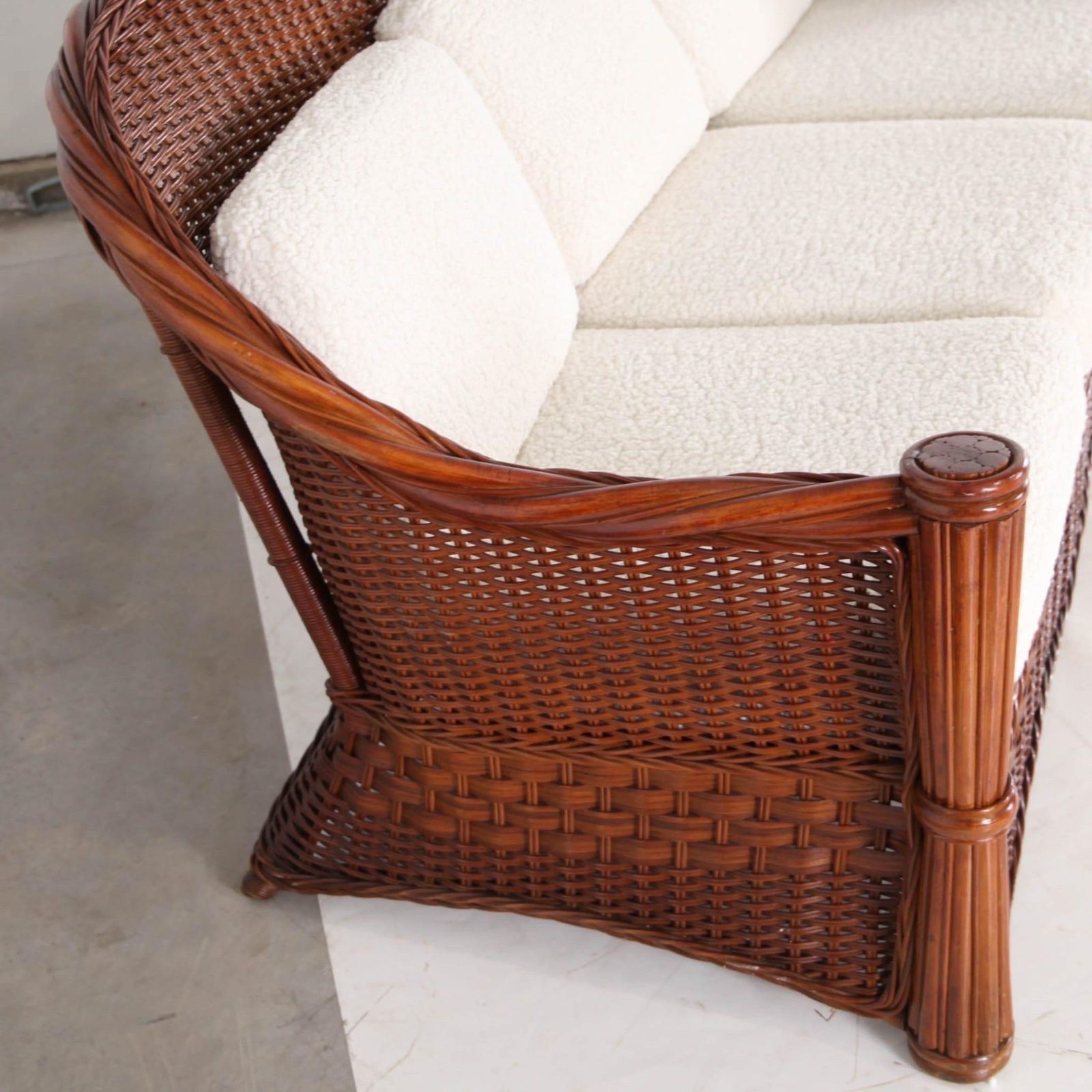photo vintage Rattan Living Room Set, 1970s