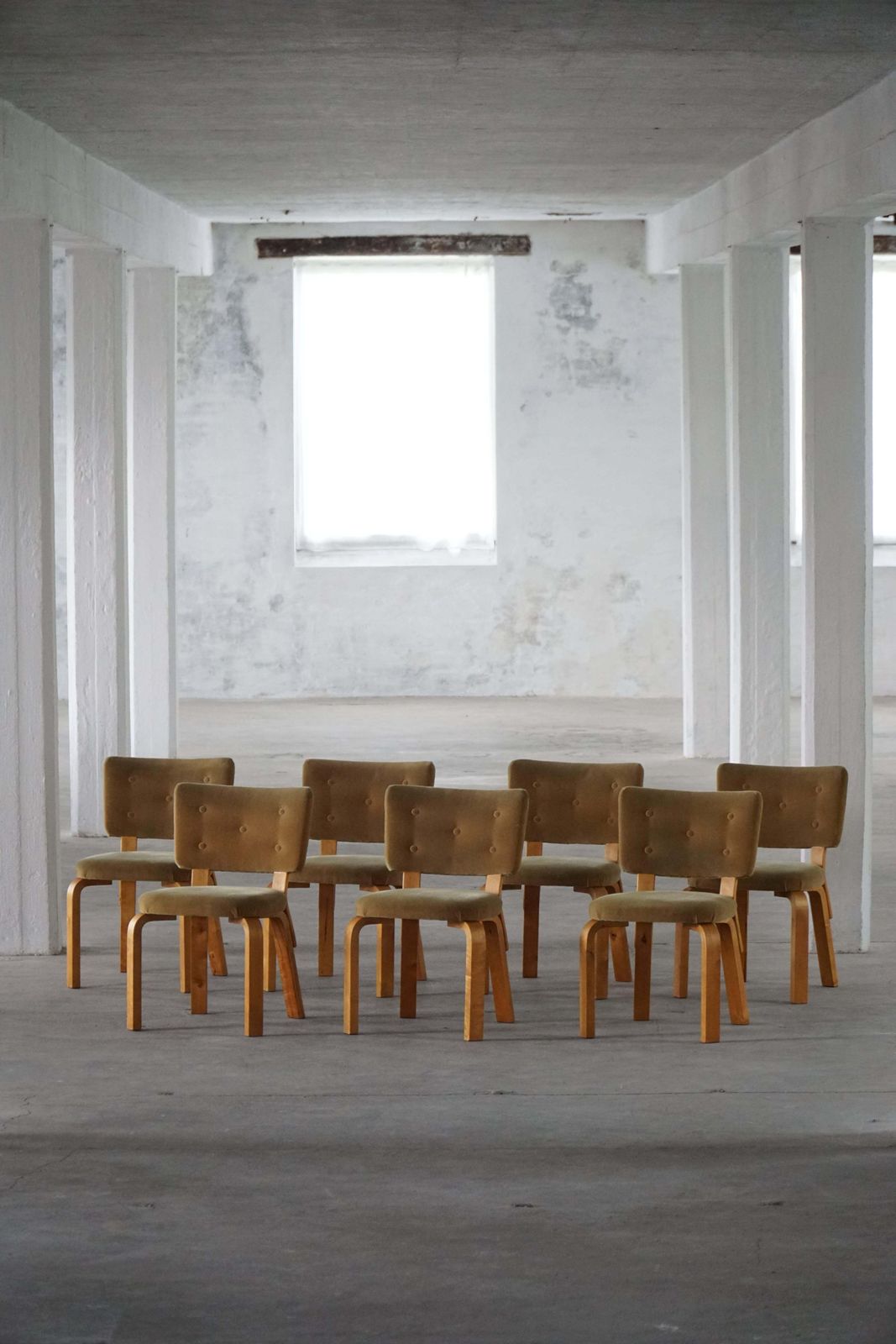 Set Of 7 Dining Chairs, Model 62 By Alvar Aalto For O.Y., Mid 20th Century photo 9741.0