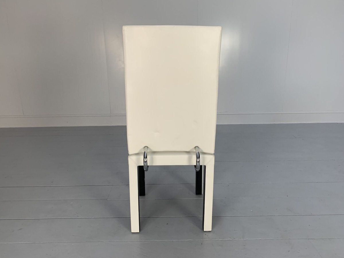B&B Italia Arcadia Dining Chairs   In White Gamma Leather, Set Of 8 photo buy