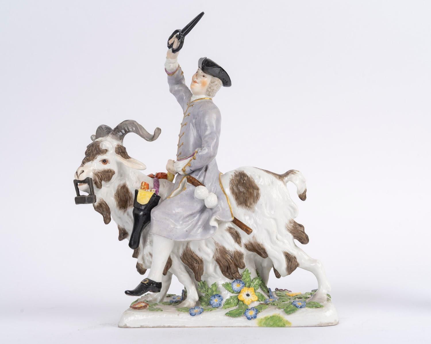 19th Century German Porcelain Sculpture, Porcelain Group. photo 2410.0