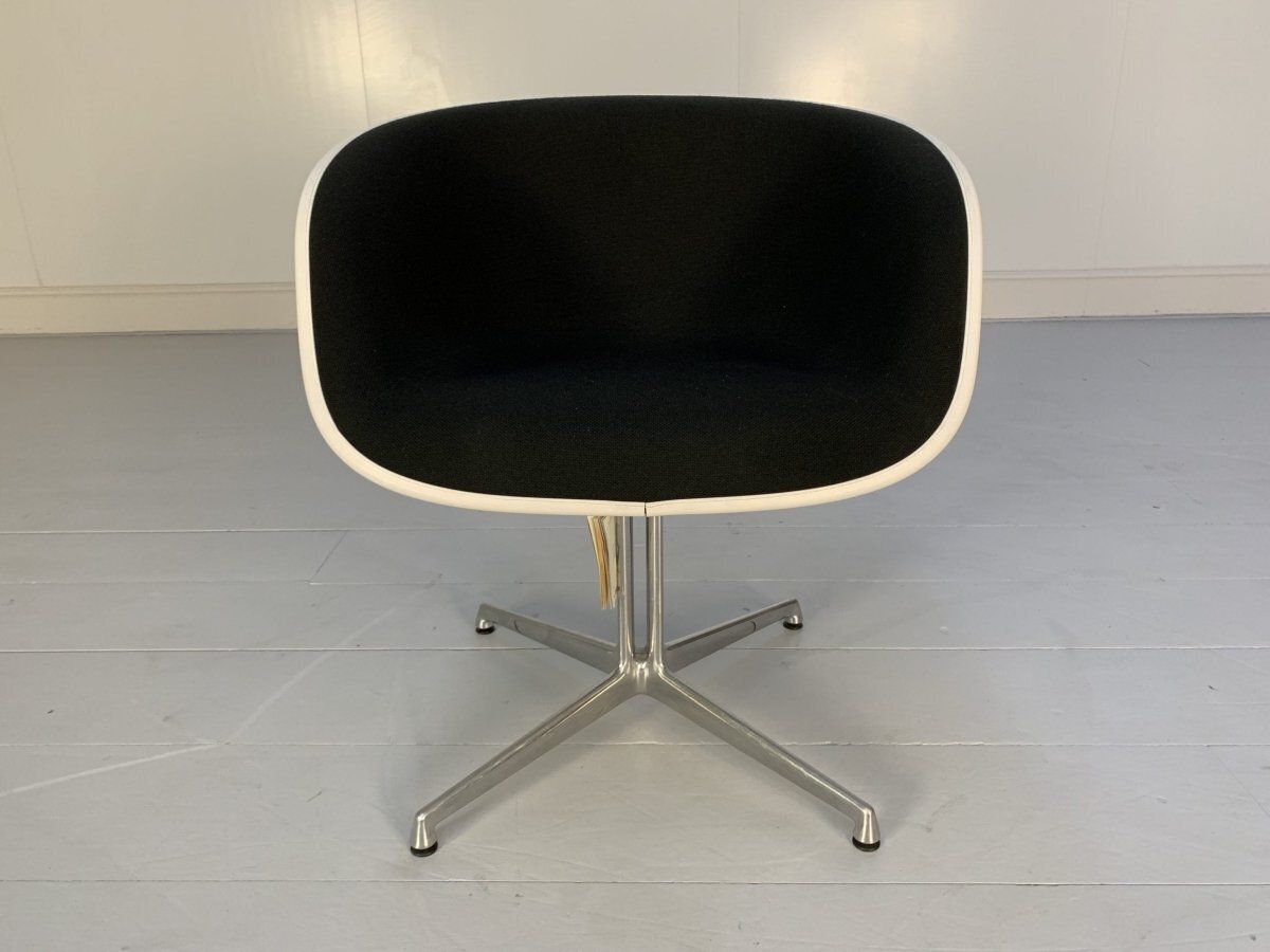 Vitra La Fonda Eames Chair & Marble Table   In Black Hopsack photo 2350.0