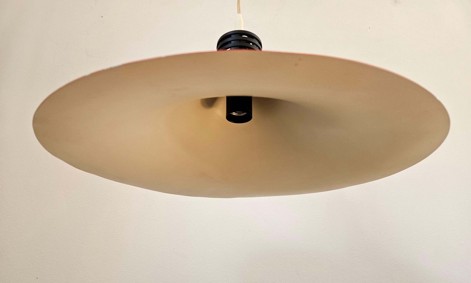 Rare Midcentury Red Pendant, Space Age, Italy, 1970s photo Lighting