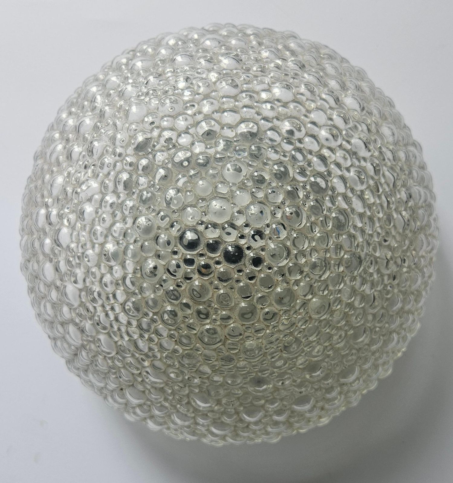 photo for sale Rare Midcentury Bubble Flush Mount Limburg, Germany, 1970s