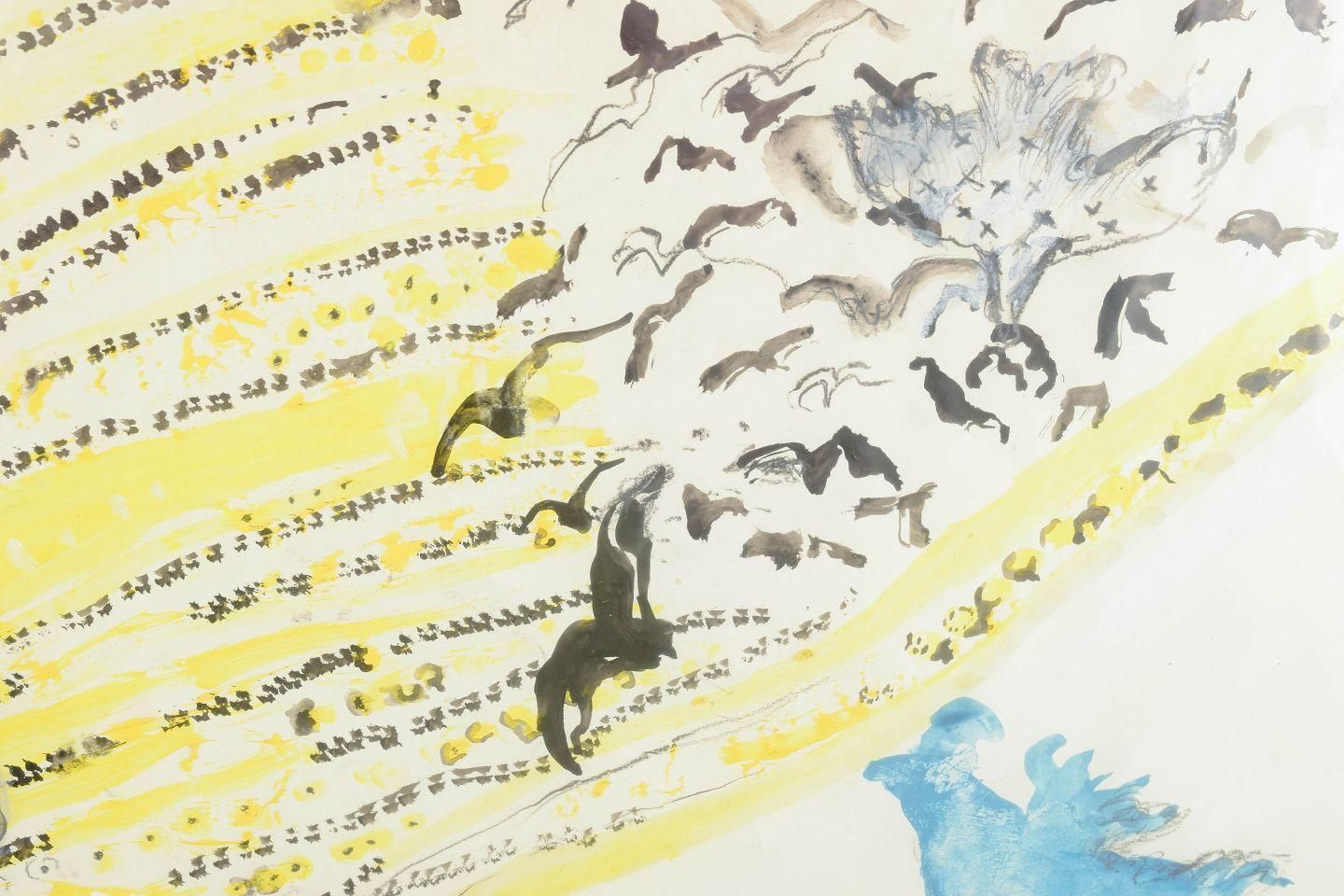 Jörgen Fogelqvist. Aquarel op papier. Poëtische abstracte compositie. Midden 20e eeuw. photo for sale