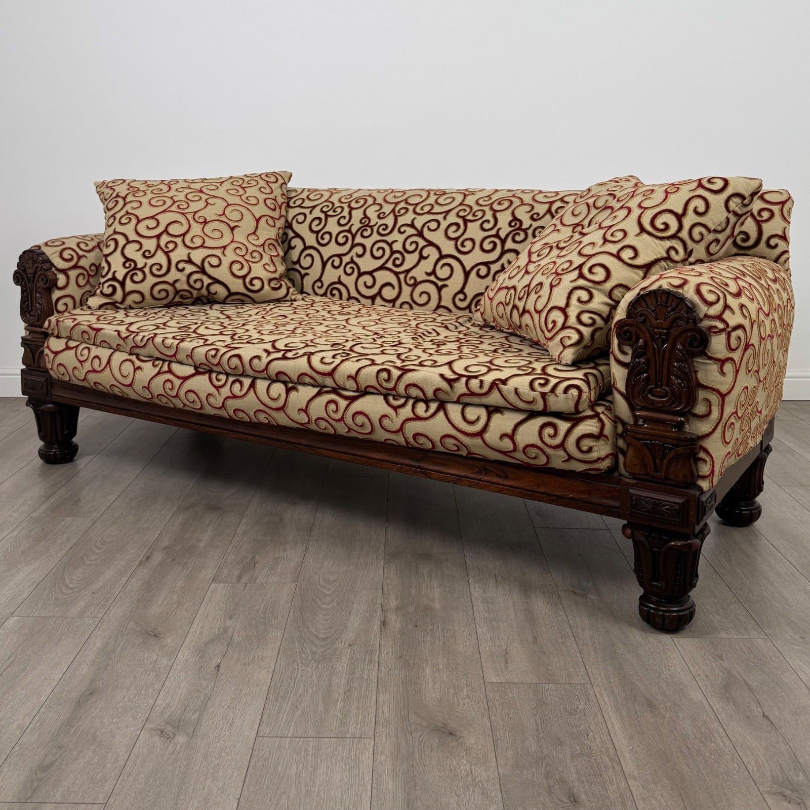 Antique 19th Century Good Quality William IV Sofa In Rosewood photo furniture